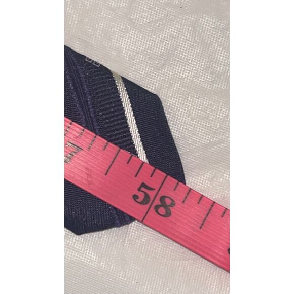 Givenchy Paris Necktie - 100% Silk Tie - Made in Italy - Black & Blue - Picture 12 of 12